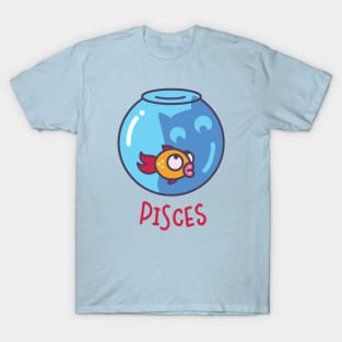 Funny Pisces Cat Horoscope Tshirt - Astrology and Zodiac Gift Ideas! T-Shirt